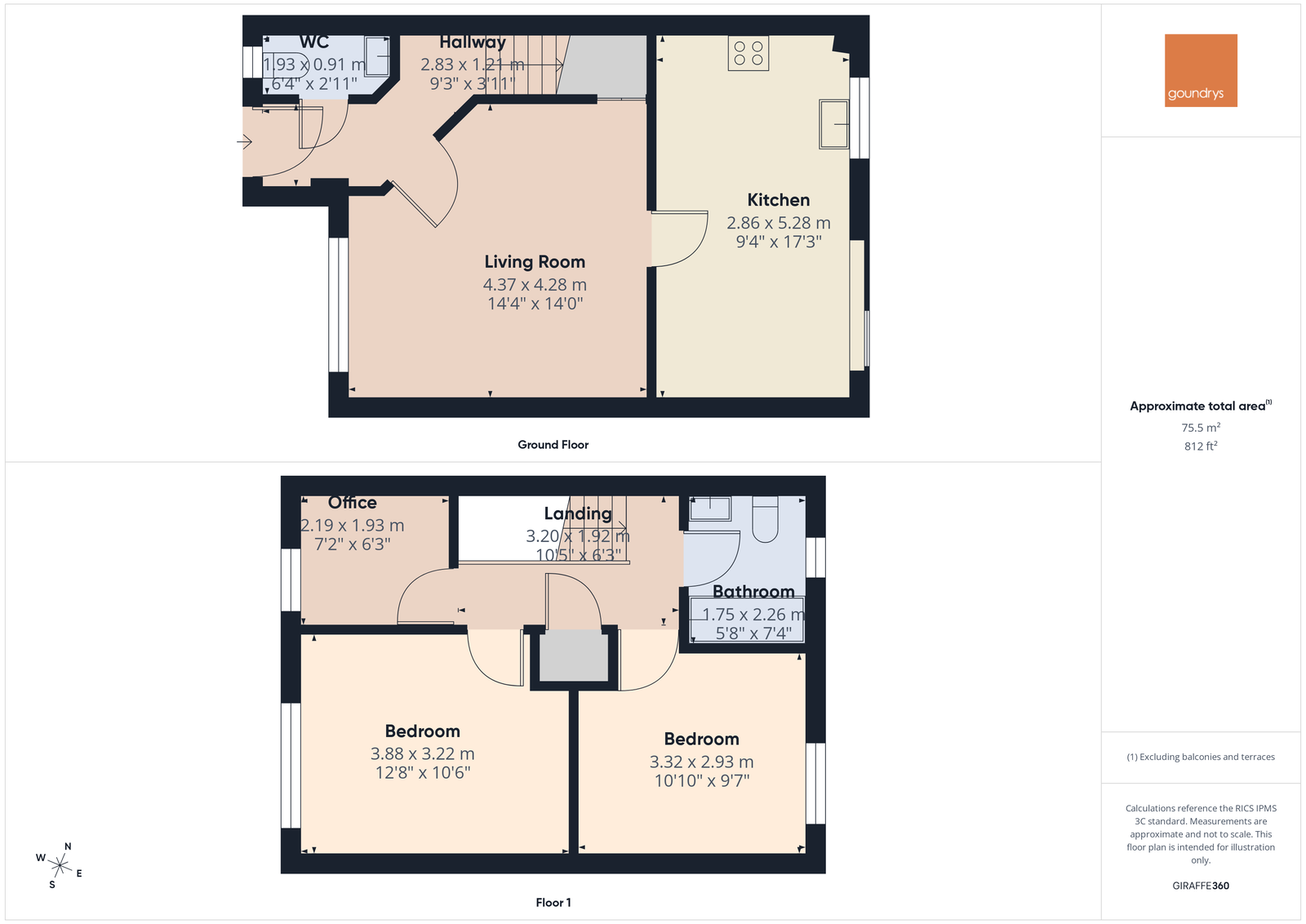 12, Park Trielin, Redruth floorplan