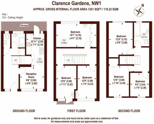 81 Clarence Gardens, Clarence Gardens, Euston floorplan