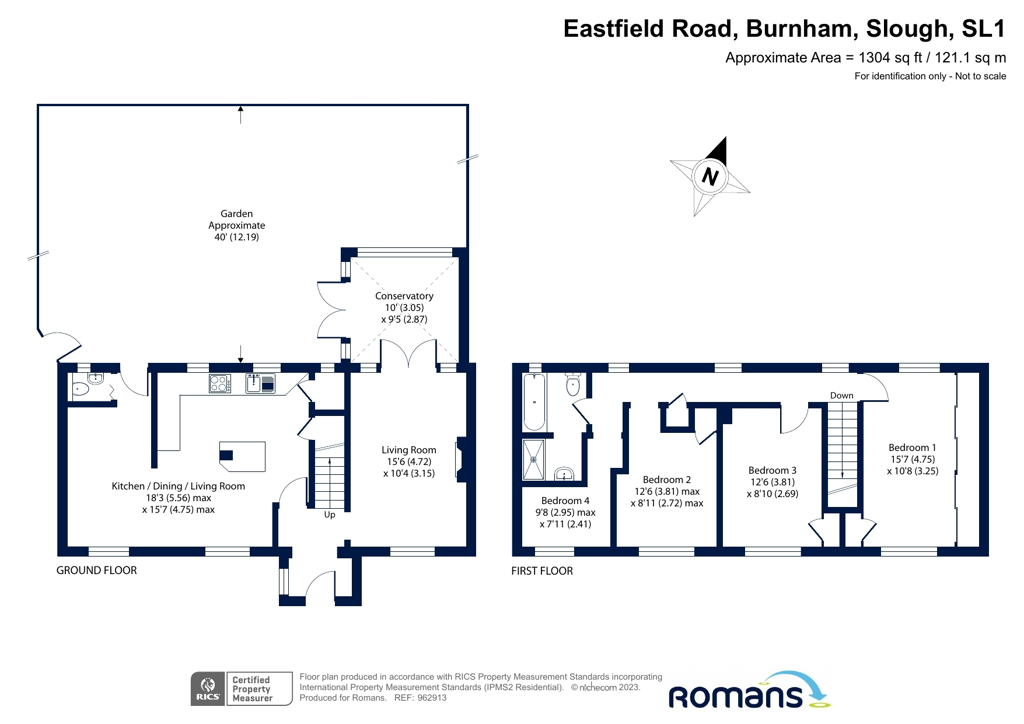 Eastfield Road, Burnham, Slough SL1, 4 bedroom terraced house for sale