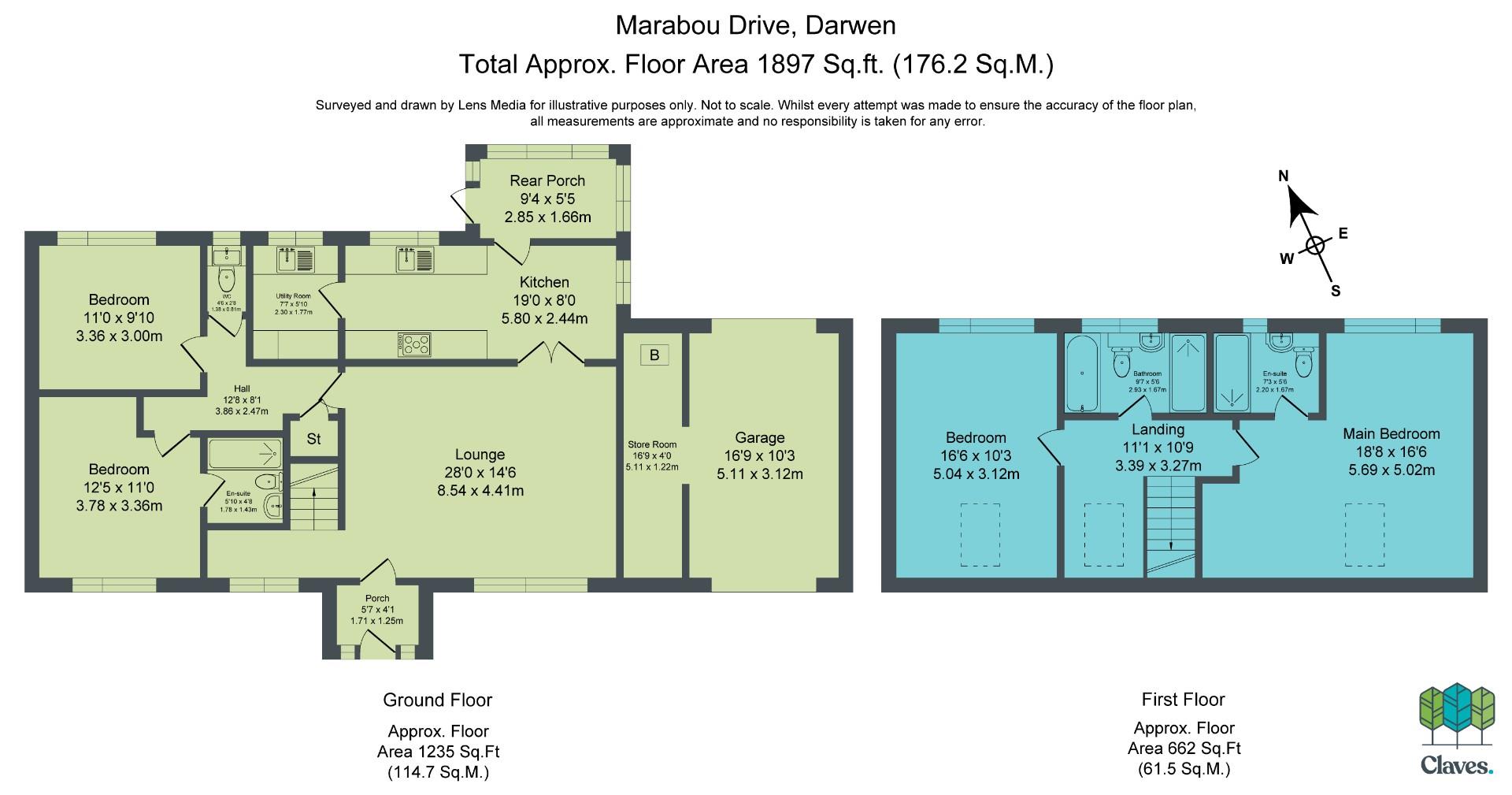15, Marabou Drive, Darwen floorplan