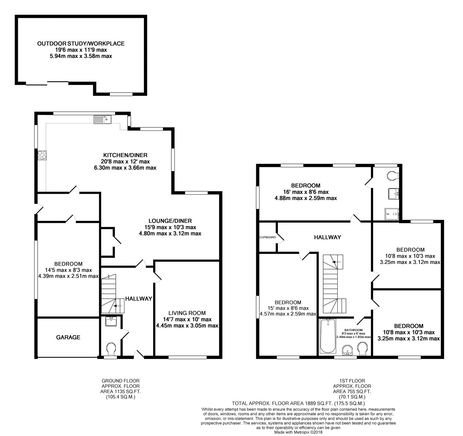 4 Bedrooms Detached house for sale in The Terrace, Addlestone, Surrey KT15