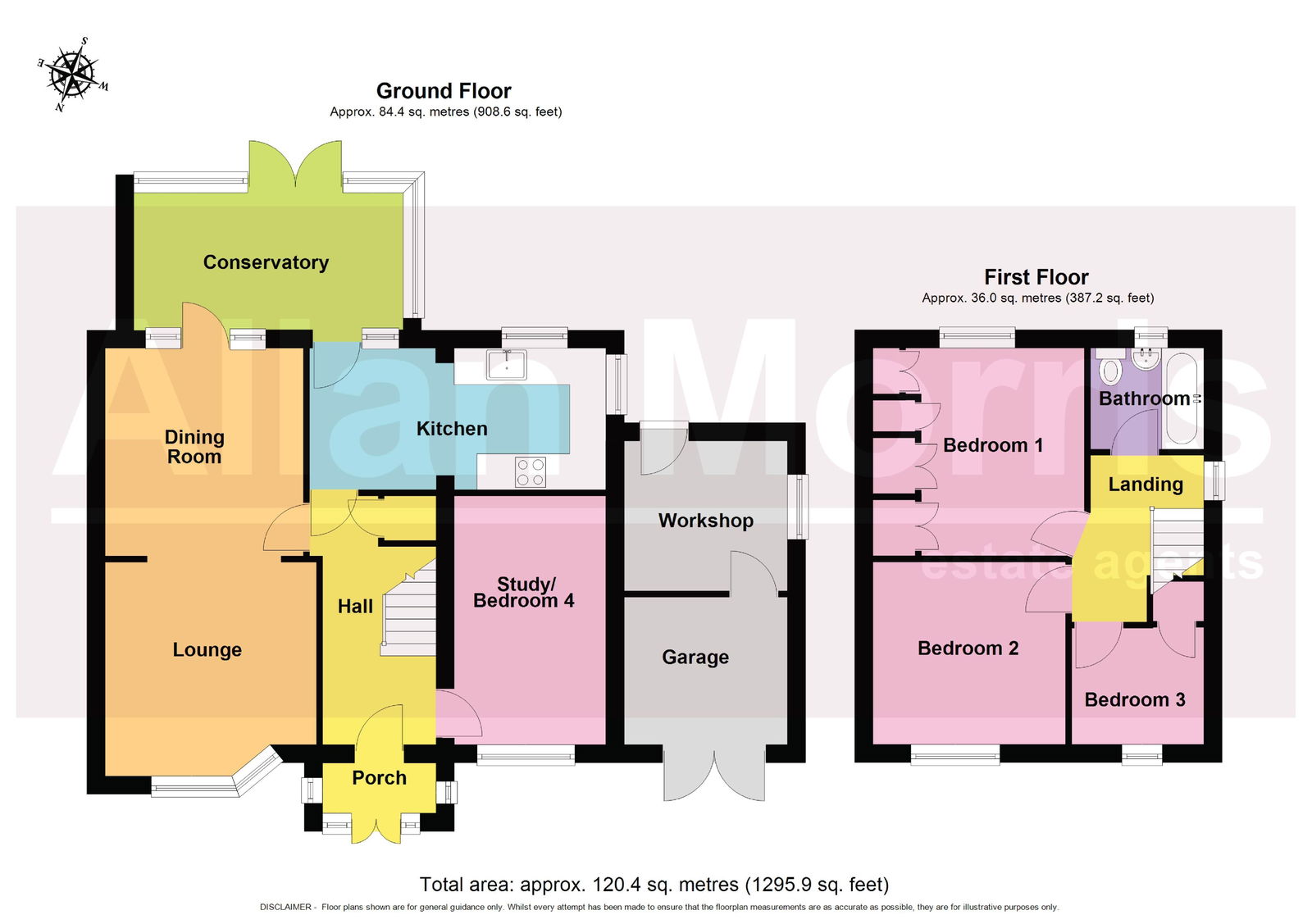 7 Coronation Avenue, Rushwick, Worcester.  WR2 5TF floorplan