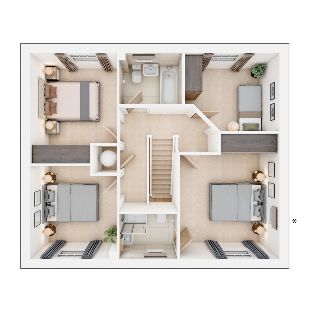 The Whitford - Plot 429, Clare Garden Village, Off Llantwit Major Road, Cowbridge floorplan