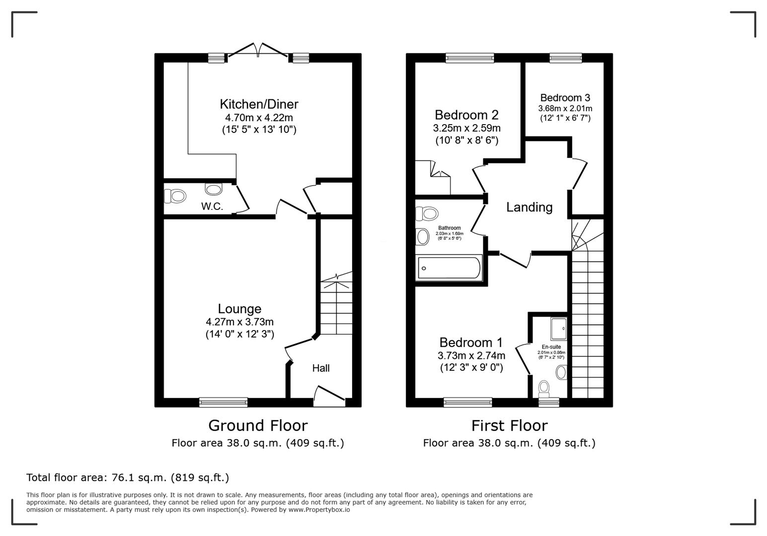3,, The Fairway, Bradford floorplan