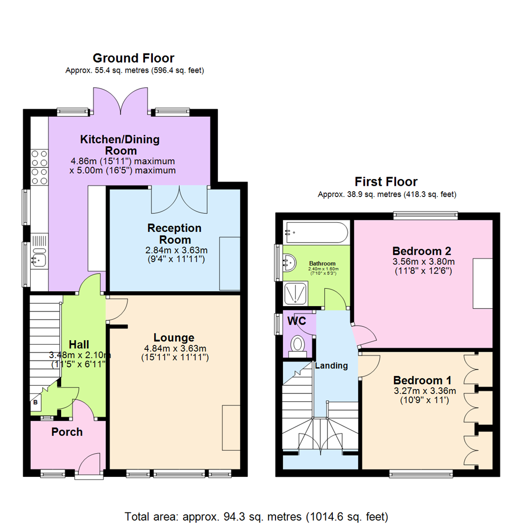Rooley Crescent, Bradford, Bd 6 BD6, 2 bedroom semidetached house for