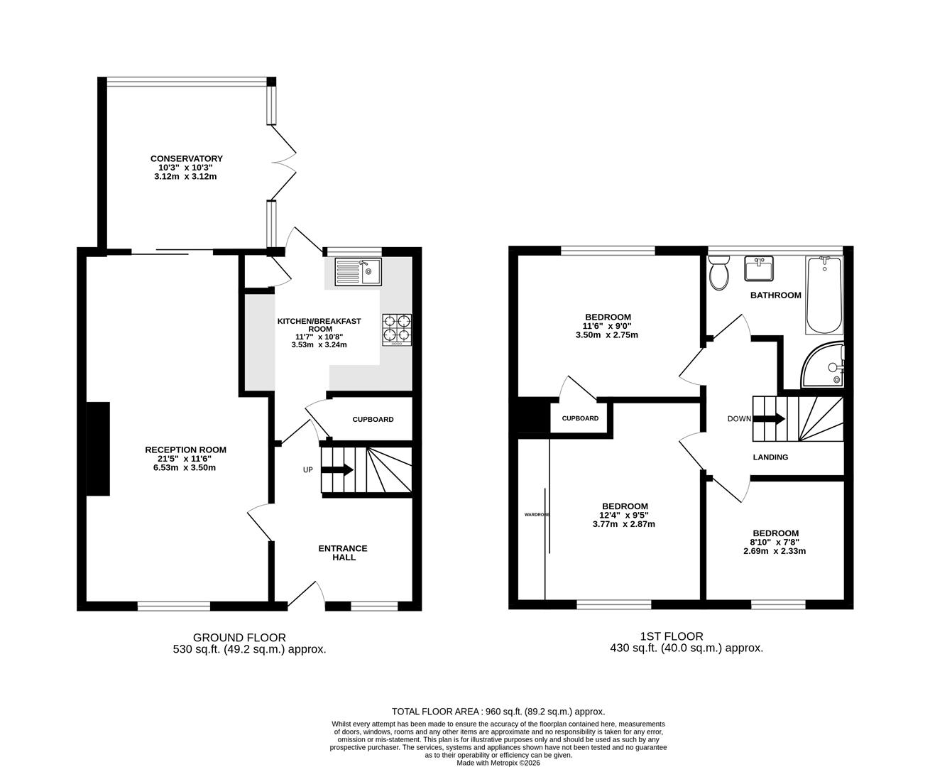 228, Rivermill, Harlow floorplan