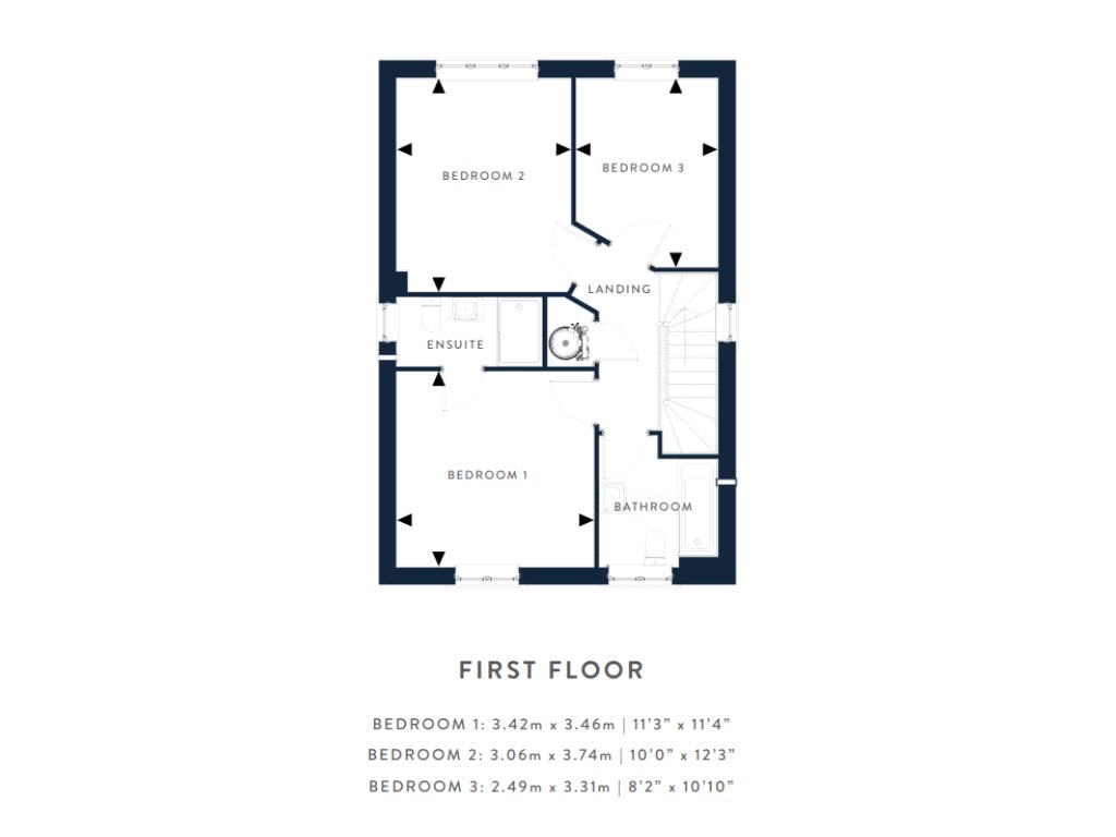 Plot 45 The Longaford Warmwell Rise,, Plot 45 Warmwell Rise, Crossways floorplan
