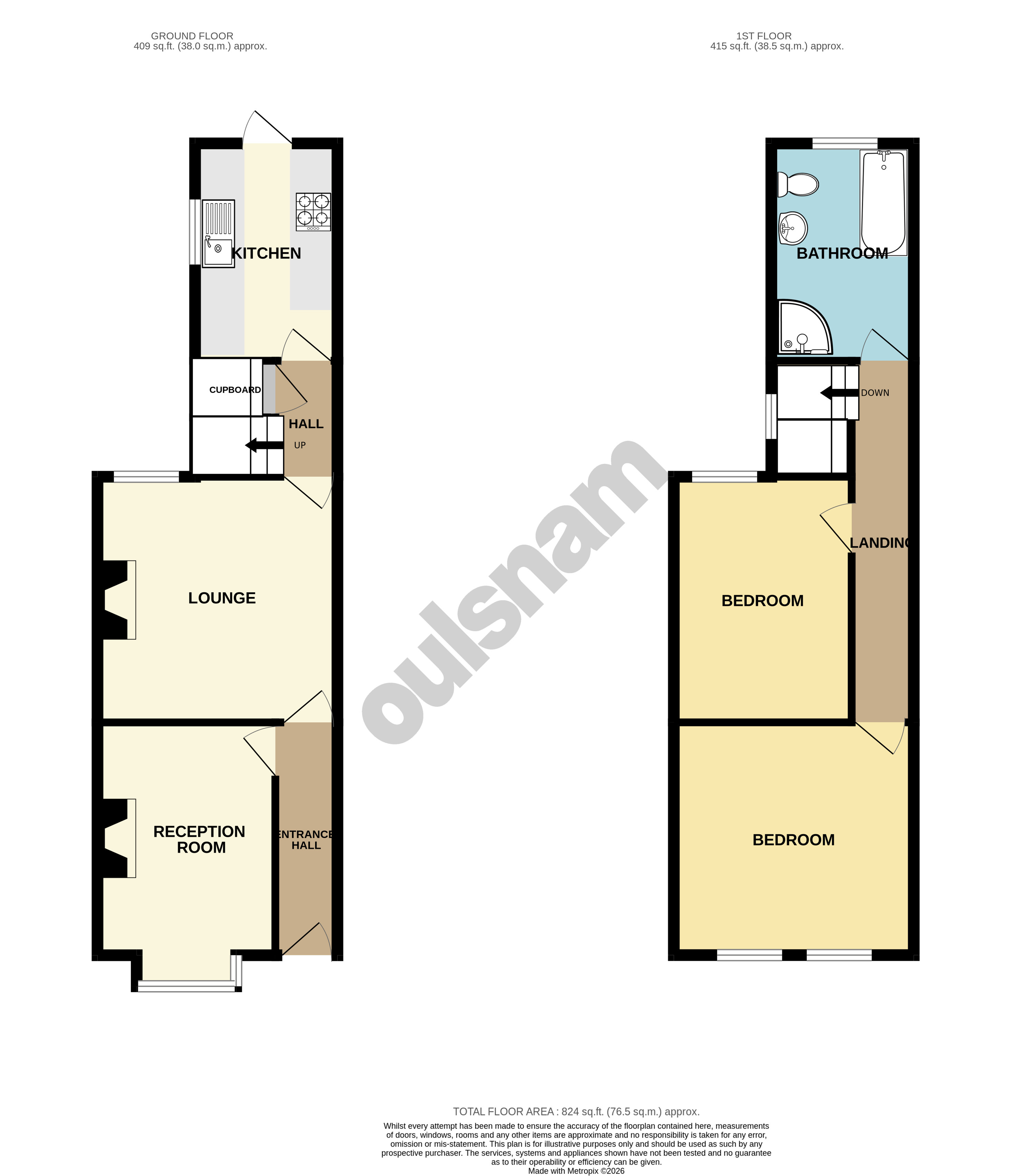 257, Gristhorpe Road, West Midlands floorplan