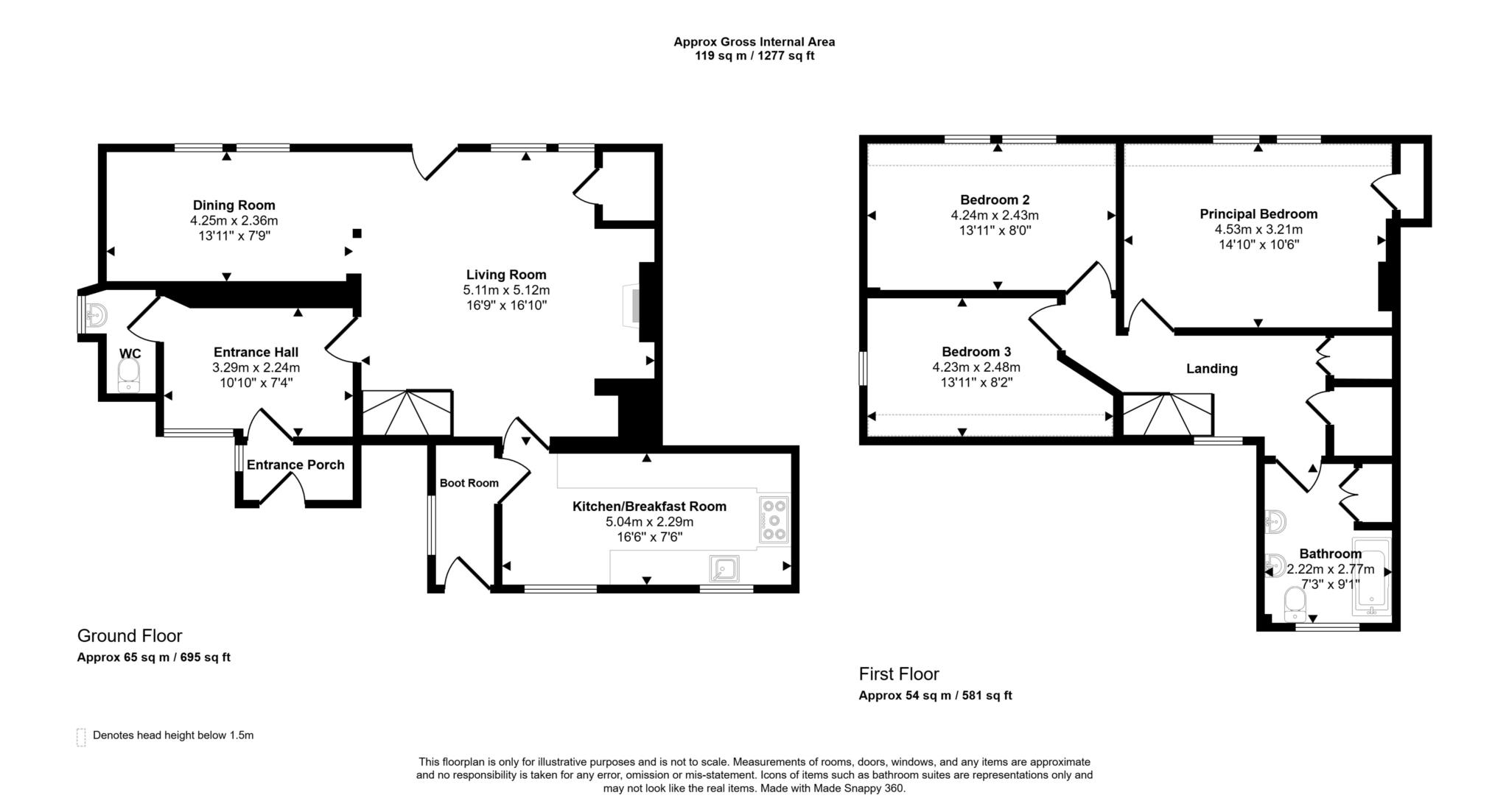 The Old Post Office, Pershore floorplan