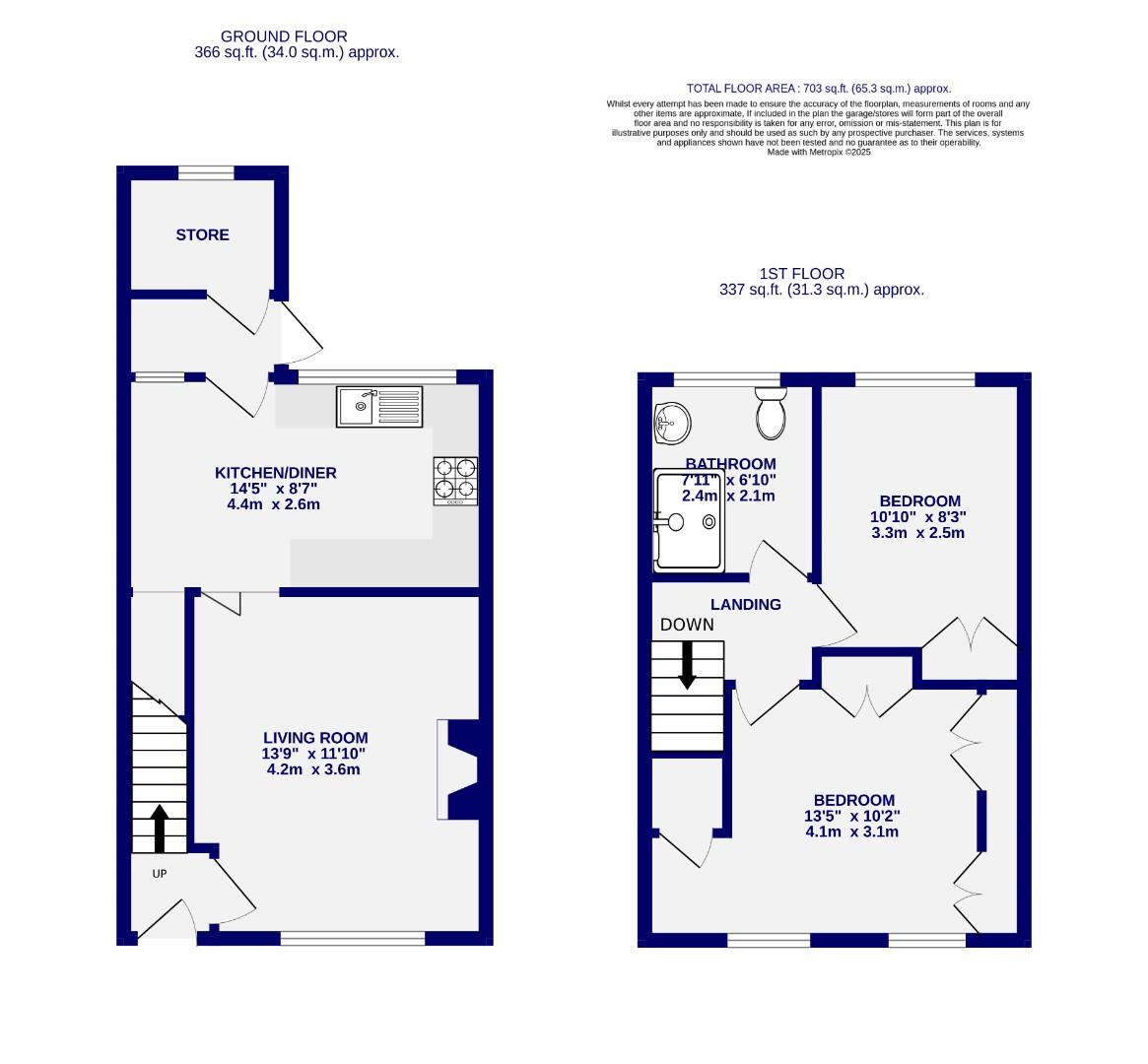 92, Bramham Road, York floorplan