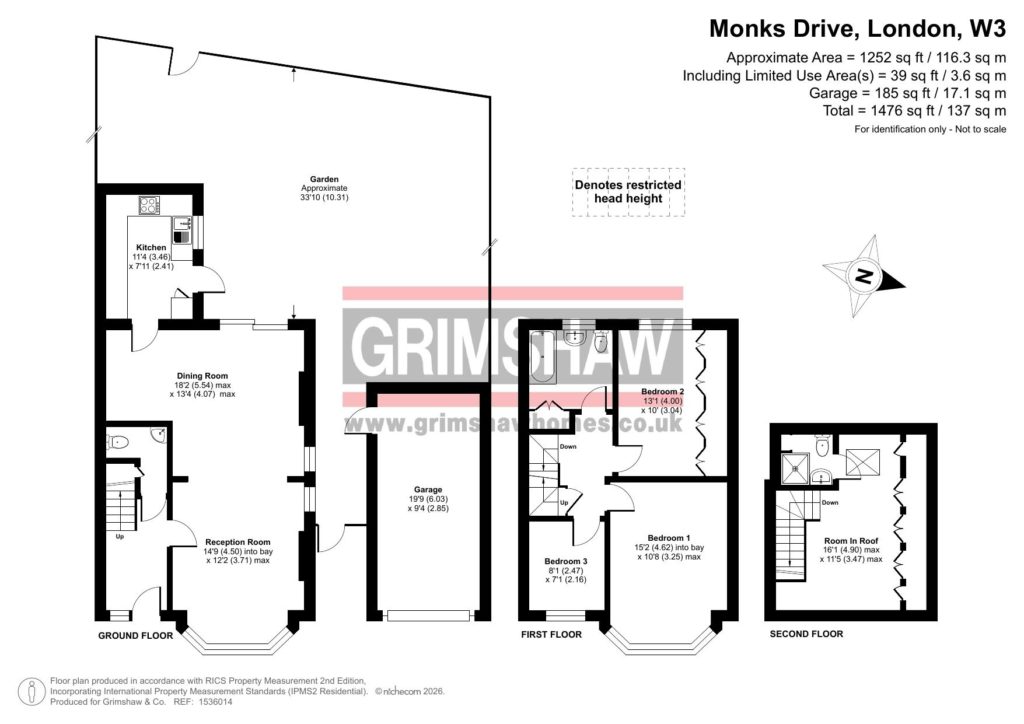 Monks Drive, West Acton floorplan