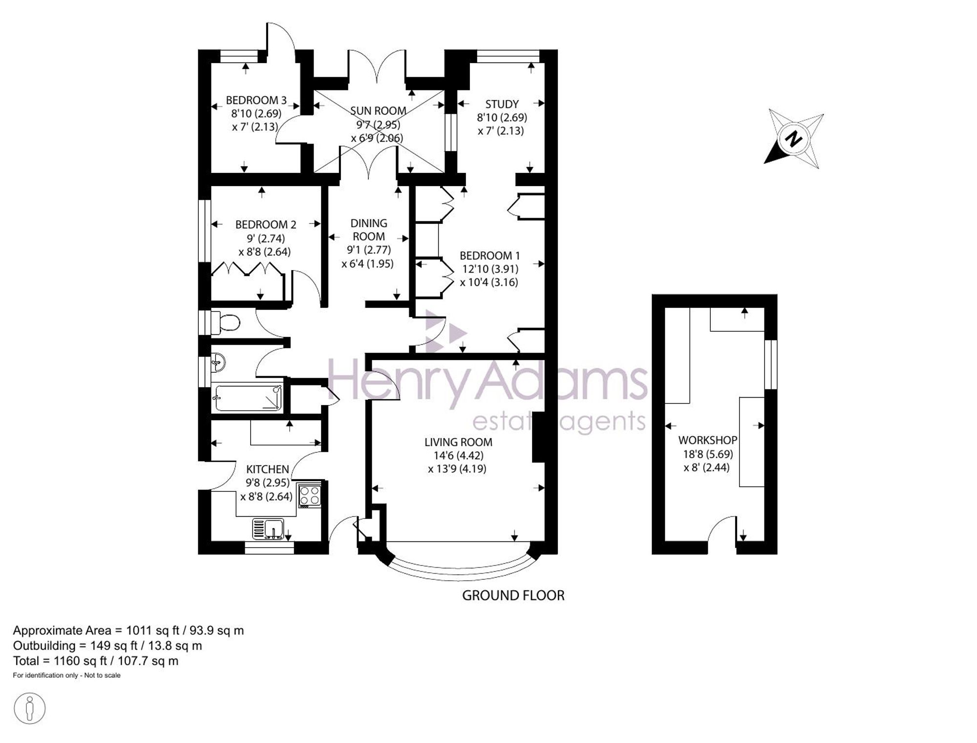 16 Wheatfield Road, Chichester floorplan