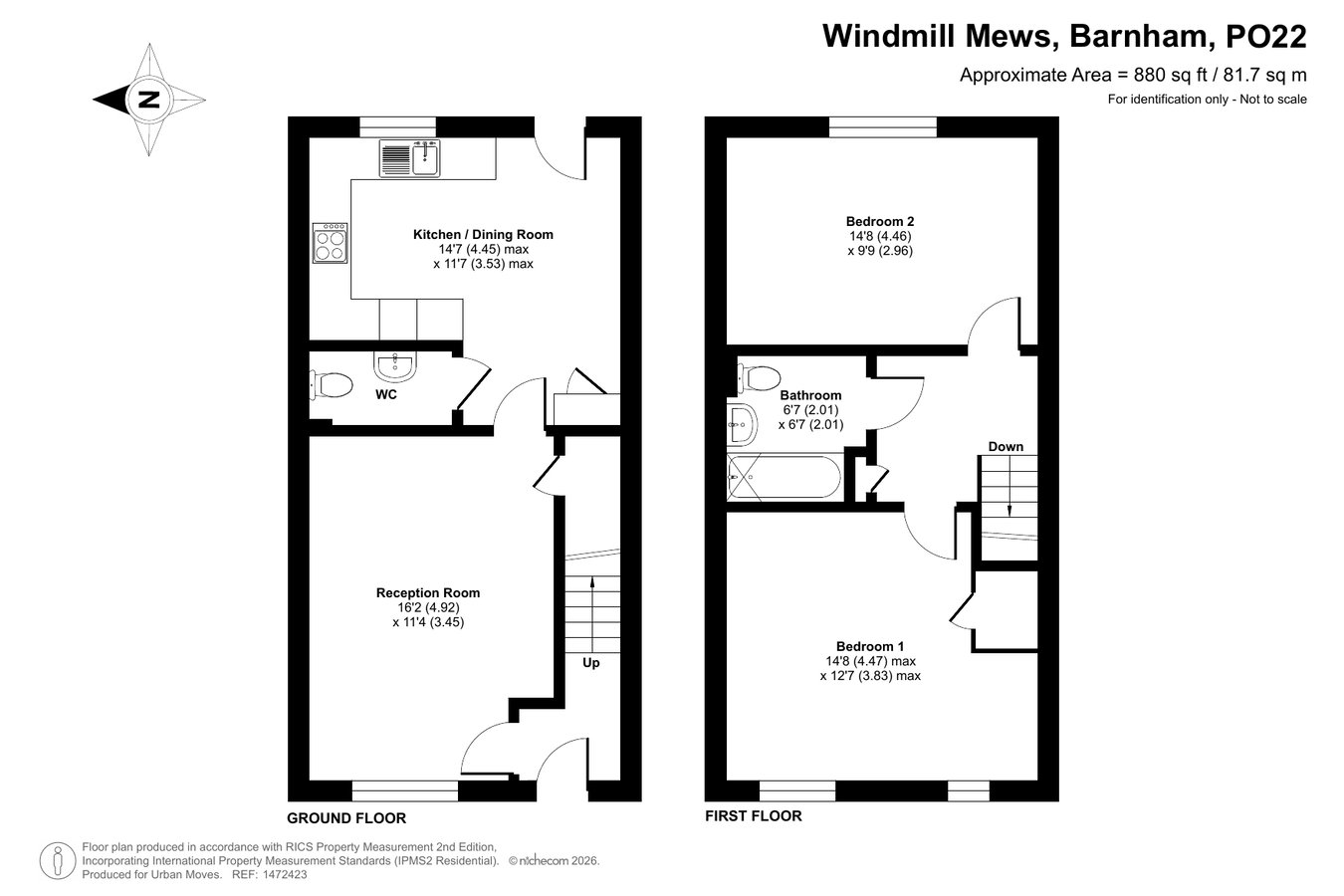 7, Windmill Mews, Barnham floorplan