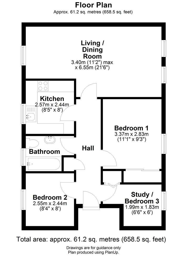 16, Coggeshall Close, Cambridge floorplan