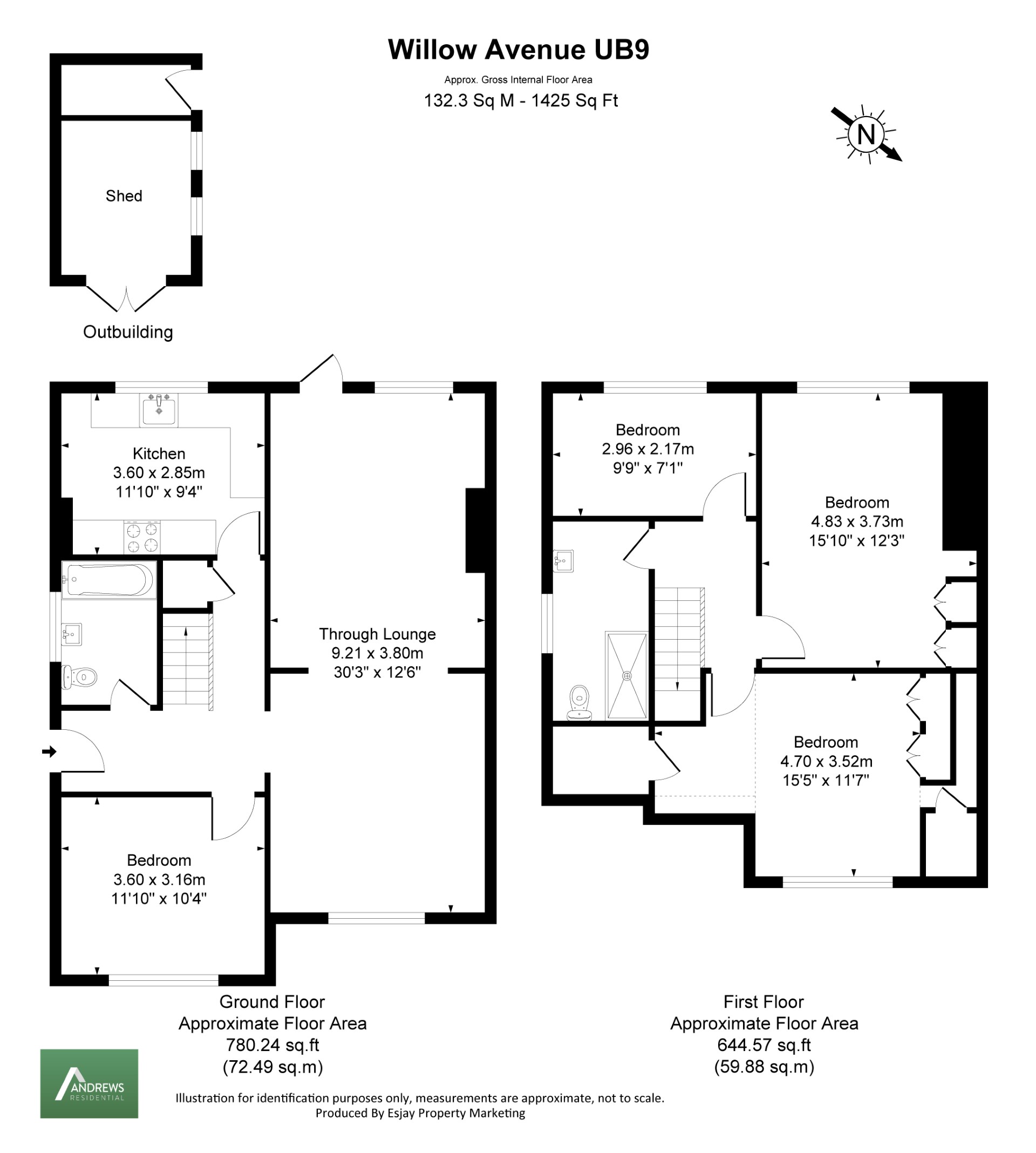 3a, Willow Avenue, Uxbridge floorplan