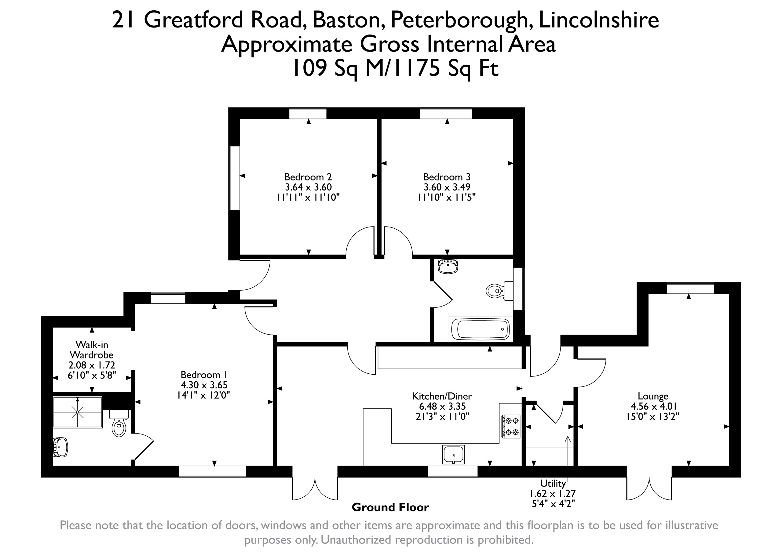 Lu Jon, 21, Greatford Road, Peterborough floorplan