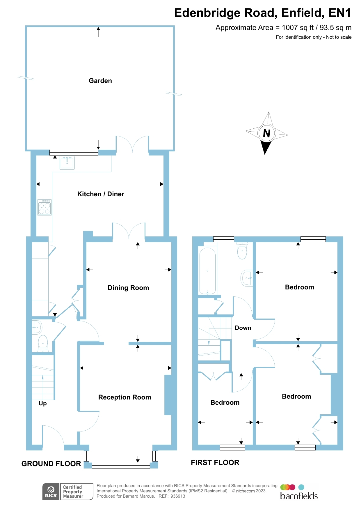 Edenbridge Road, Enfield EN1, 3 bedroom terraced house for sale