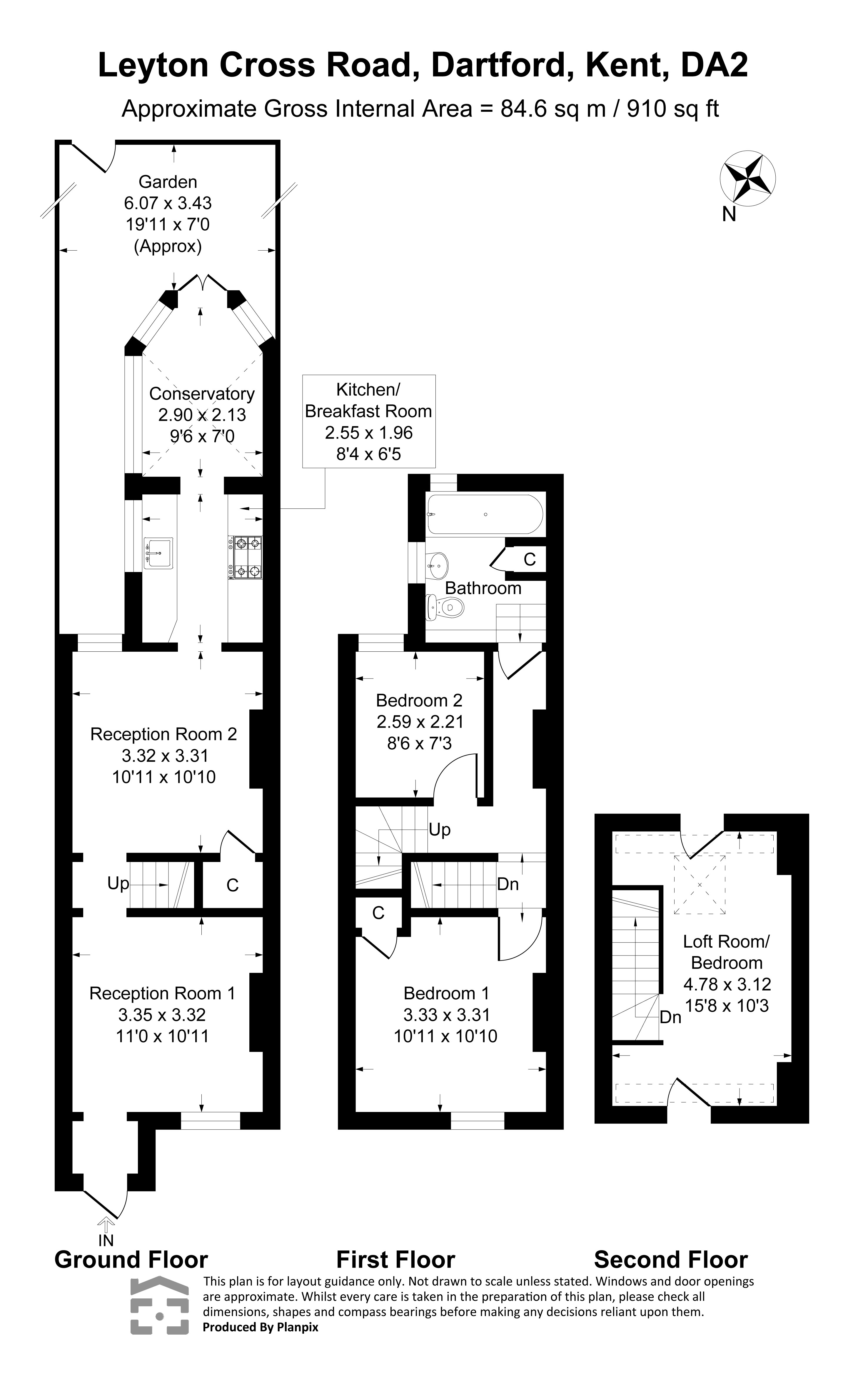 Leyton Cross Road, Kent floorplan