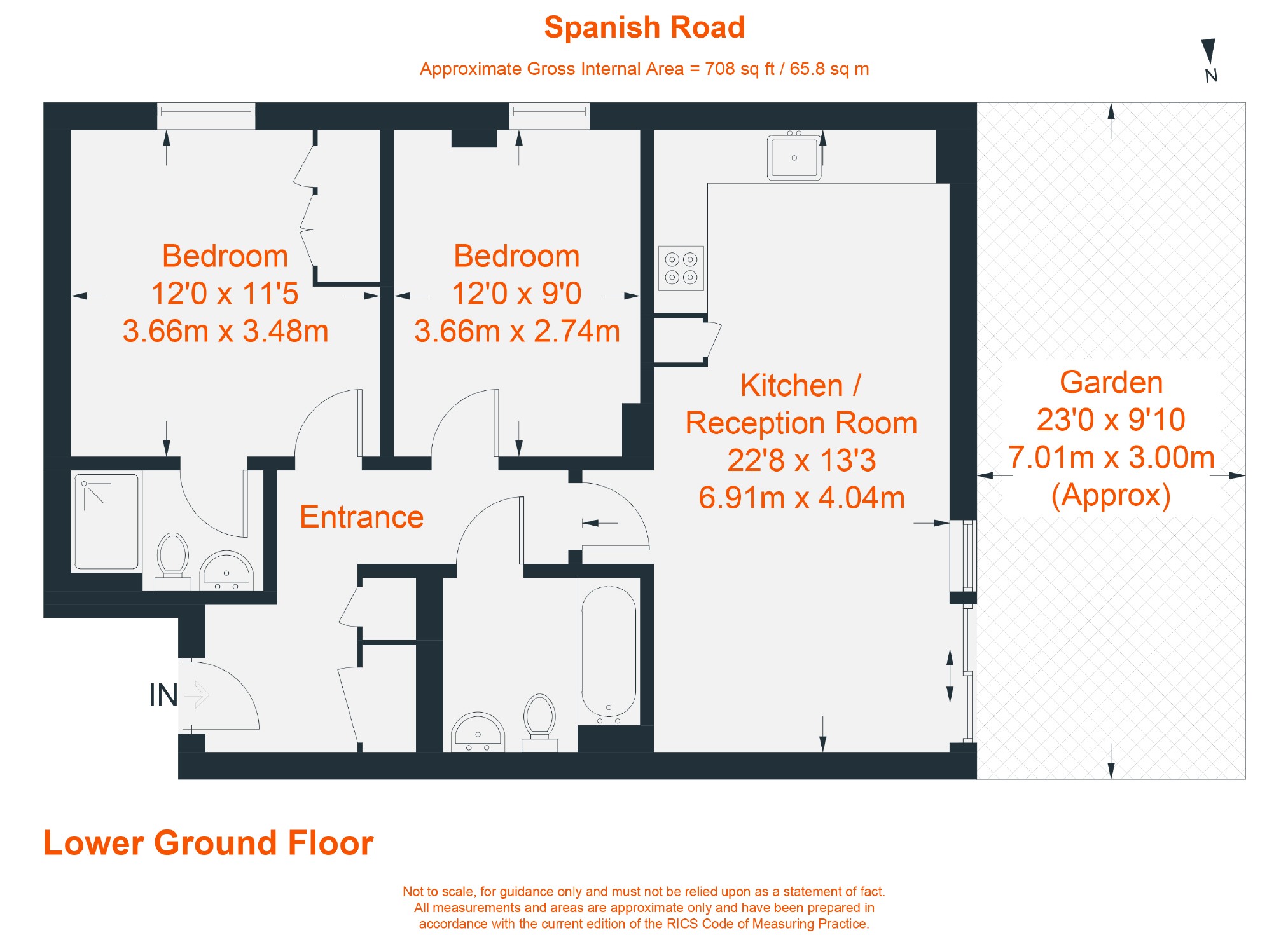 2 Bedrooms Flat for sale in Spanish Road, London SW18