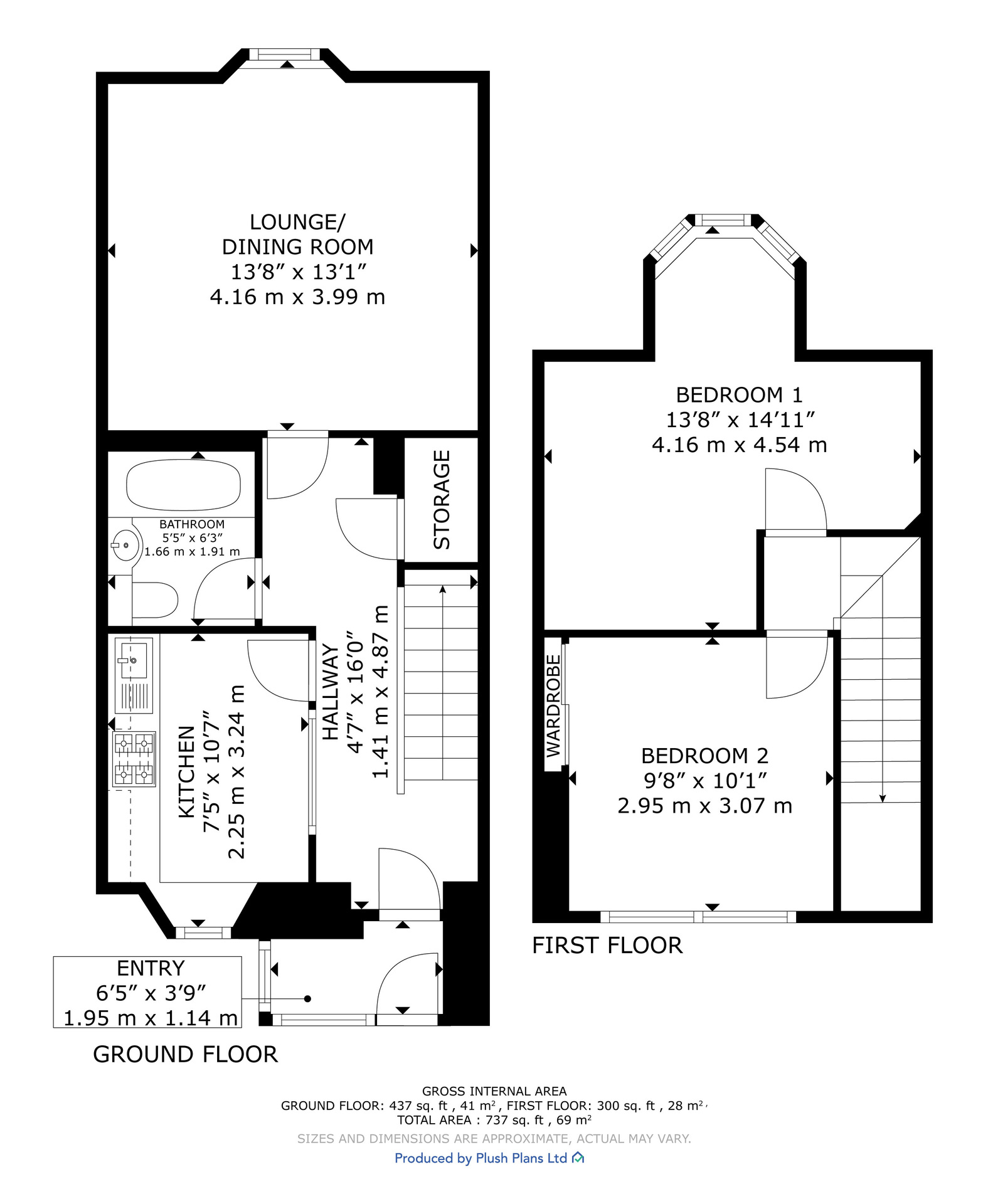110 Main Street, Glasgow floorplan