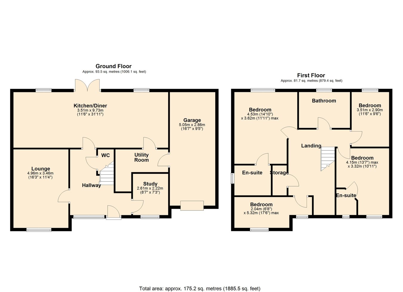 4, Settle Close, Penrith floorplan