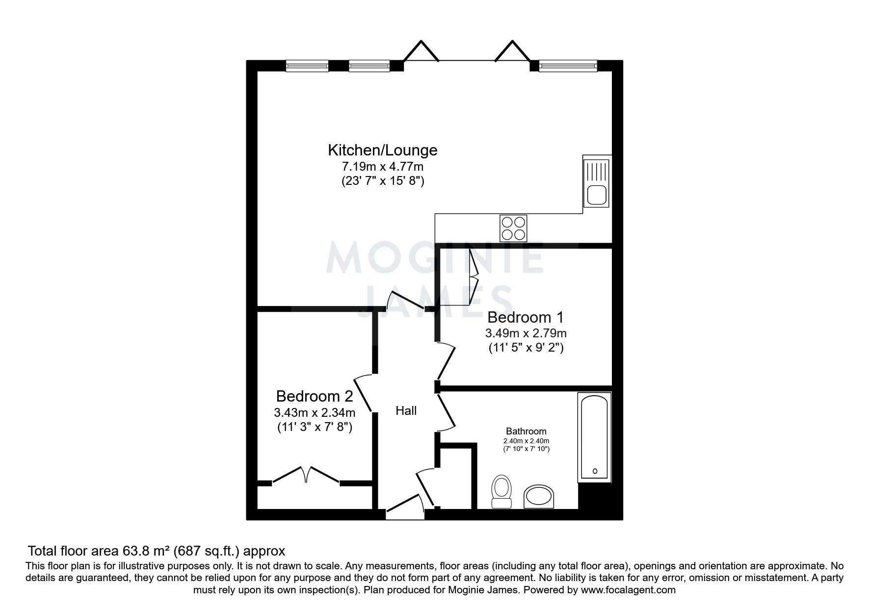 31, Wellington House, Cardiff floorplan