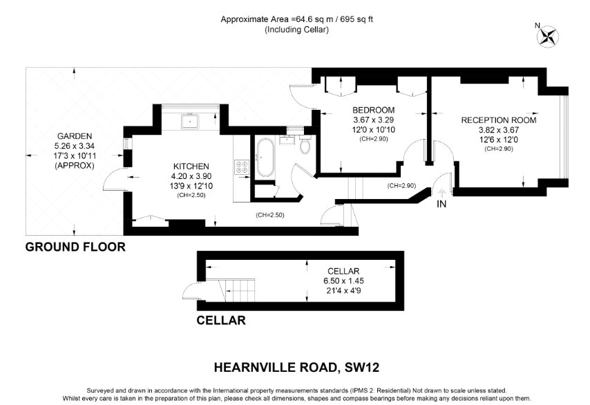 Flat 1, 42, Hearnville Road, London floorplan
