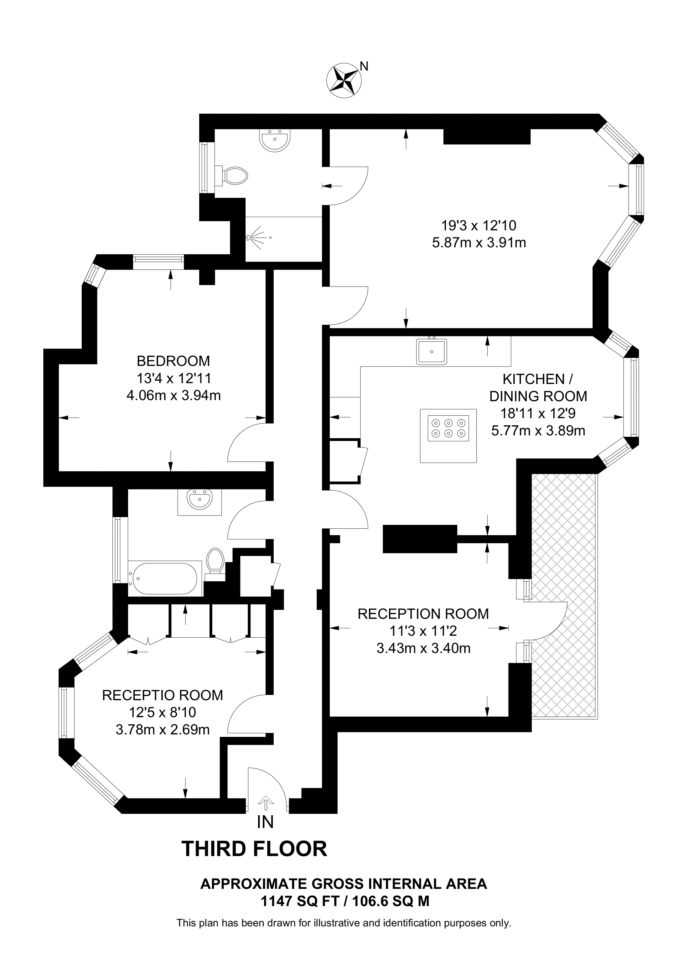 Westminster Palace Gardens, SW1, Victoria floorplan