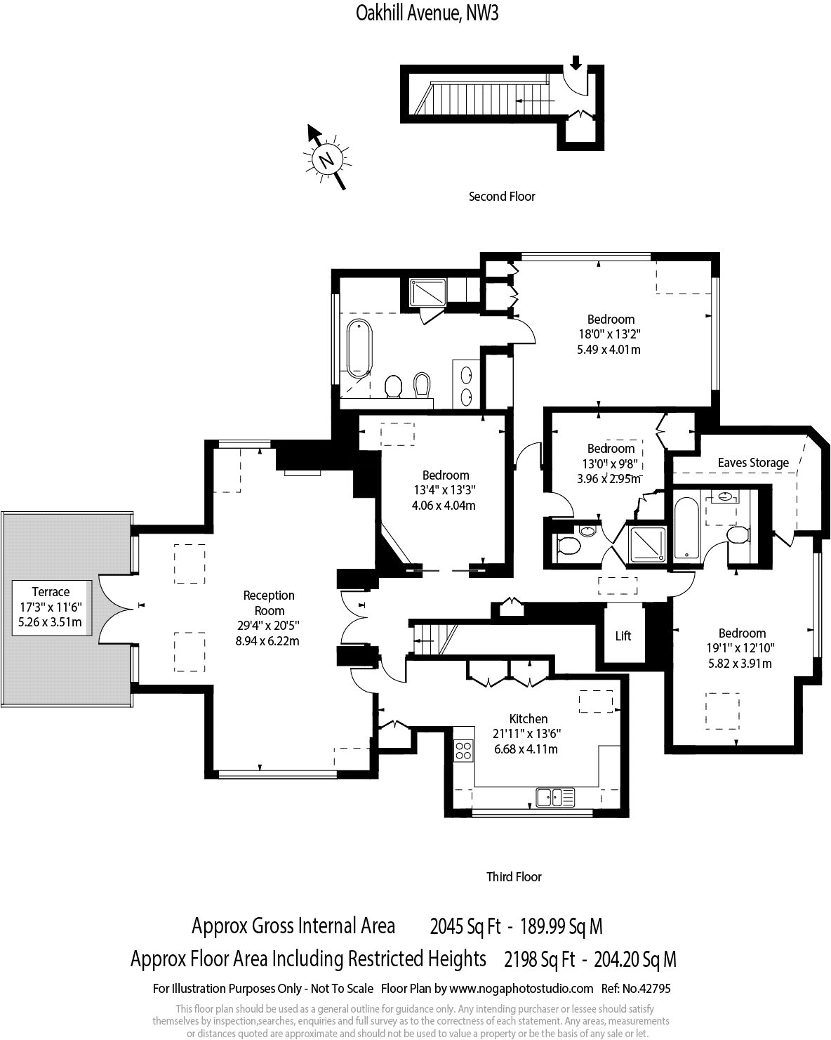 Oakhill Avenue, London NW3, 4 bedroom flat for sale 61042358