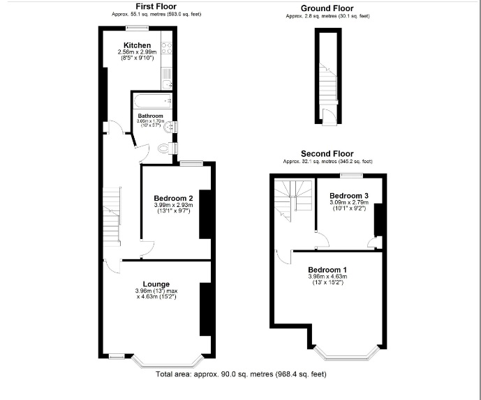 146, Canterbury Road, Folkestone floorplan