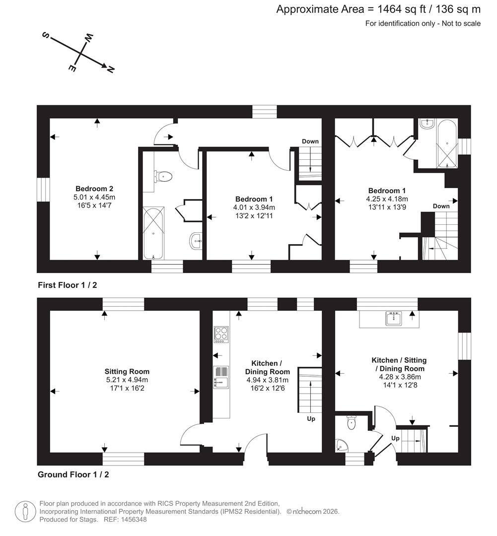 The Coach House and Gardener's Cottage, Holyford Farm, Colyton floorplan