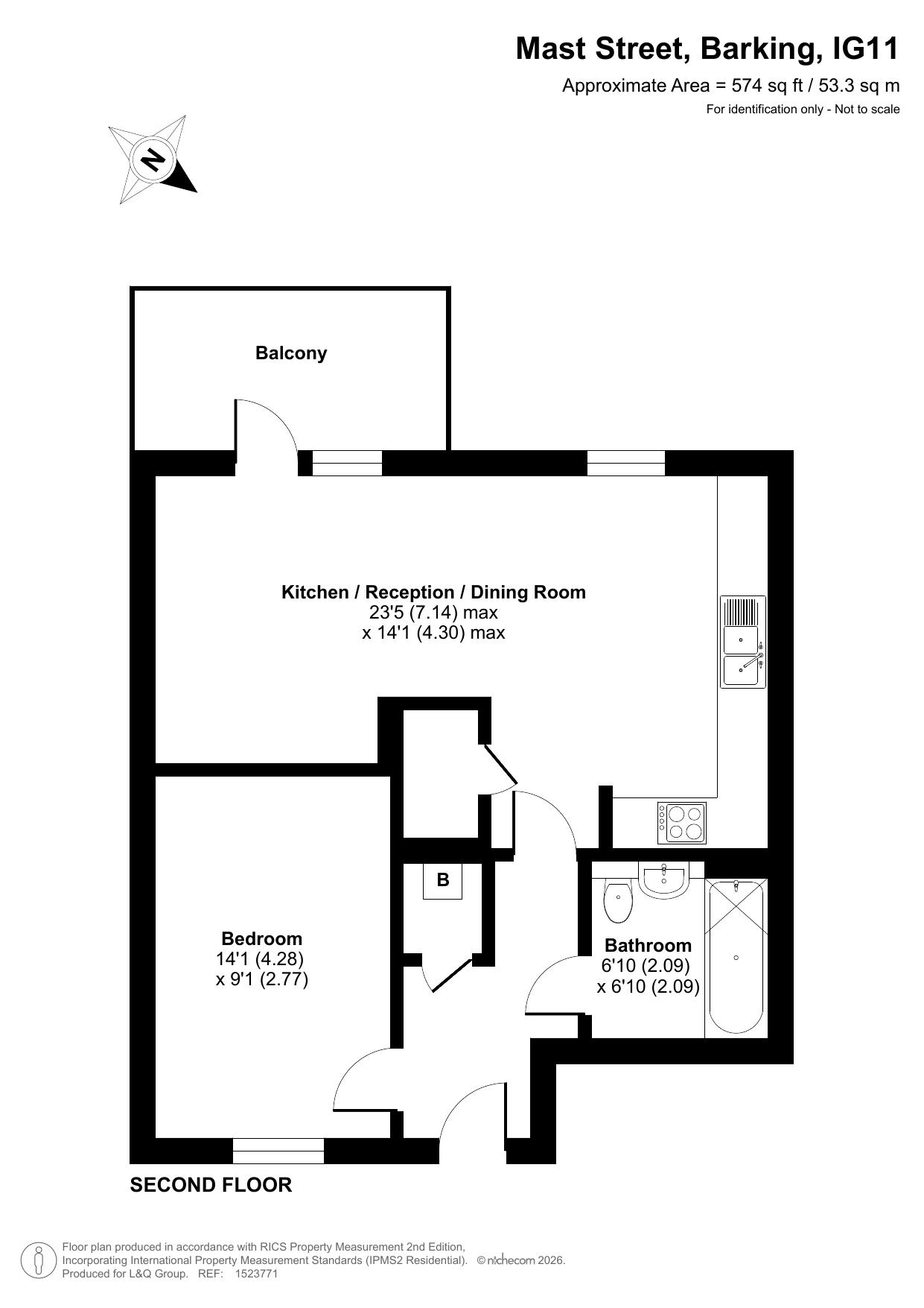 13 Mast Street, Barking floorplan