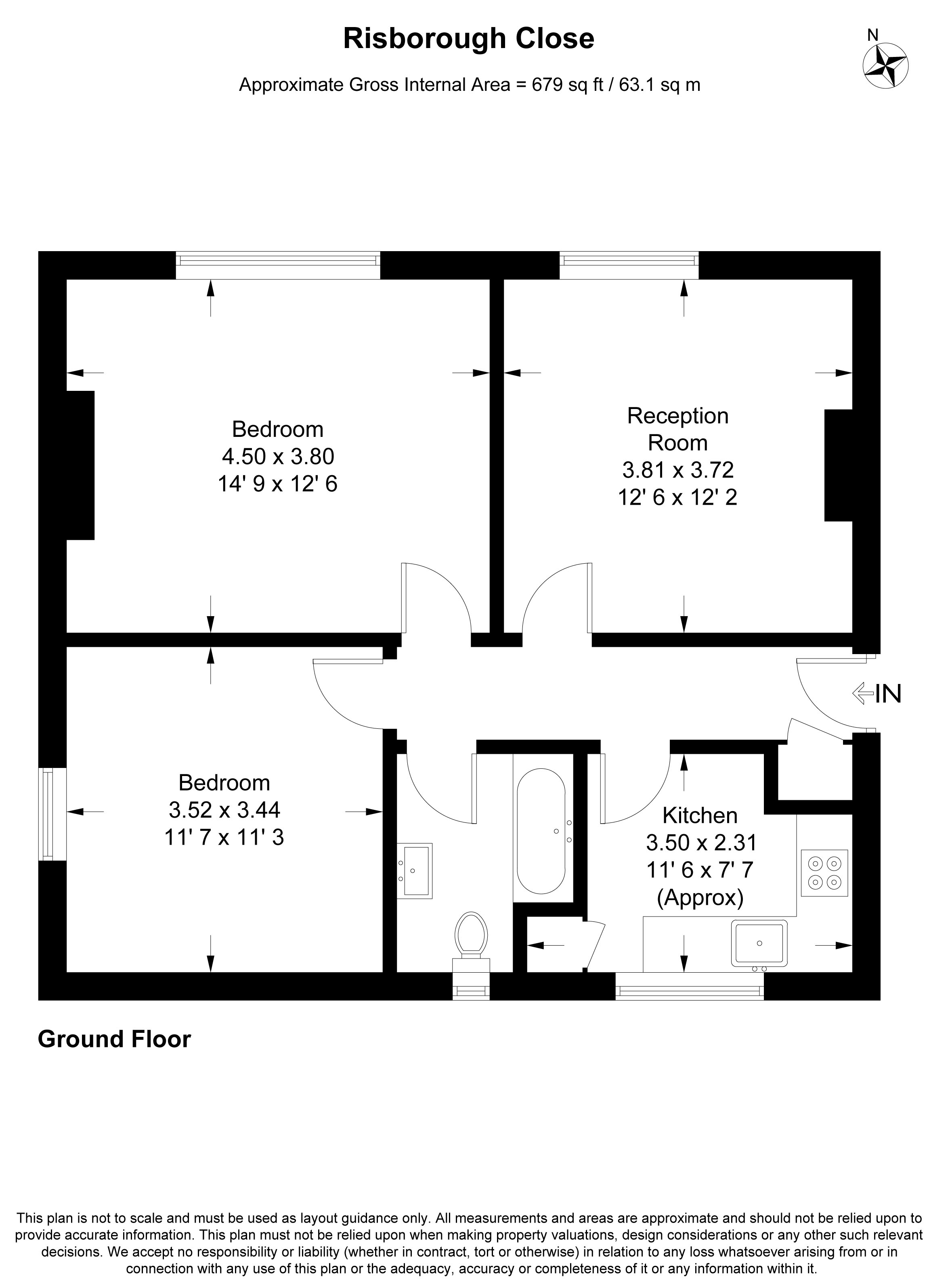 15 Risborough Close, Muswell Hill, London floorplan