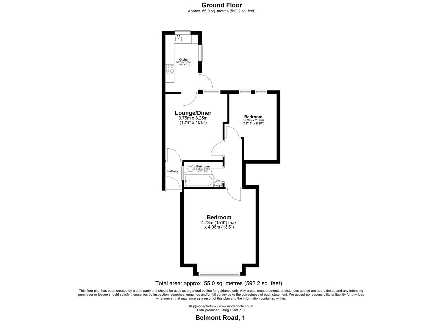 39 Belmont Road, London floorplan