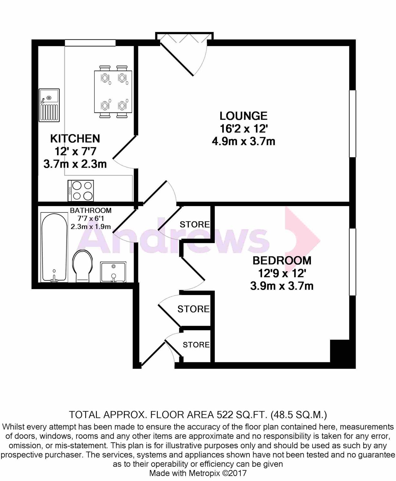 1 Bedrooms Flat to rent in Strathdon Drive, London SW17