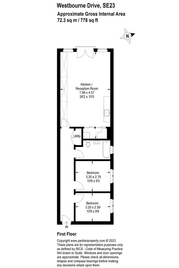 Westbourne Drive, London floorplan