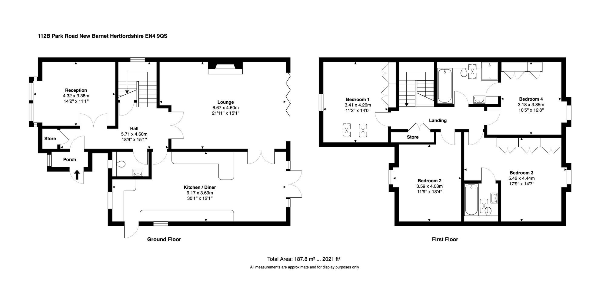 112b Park Road, Barnet floorplan