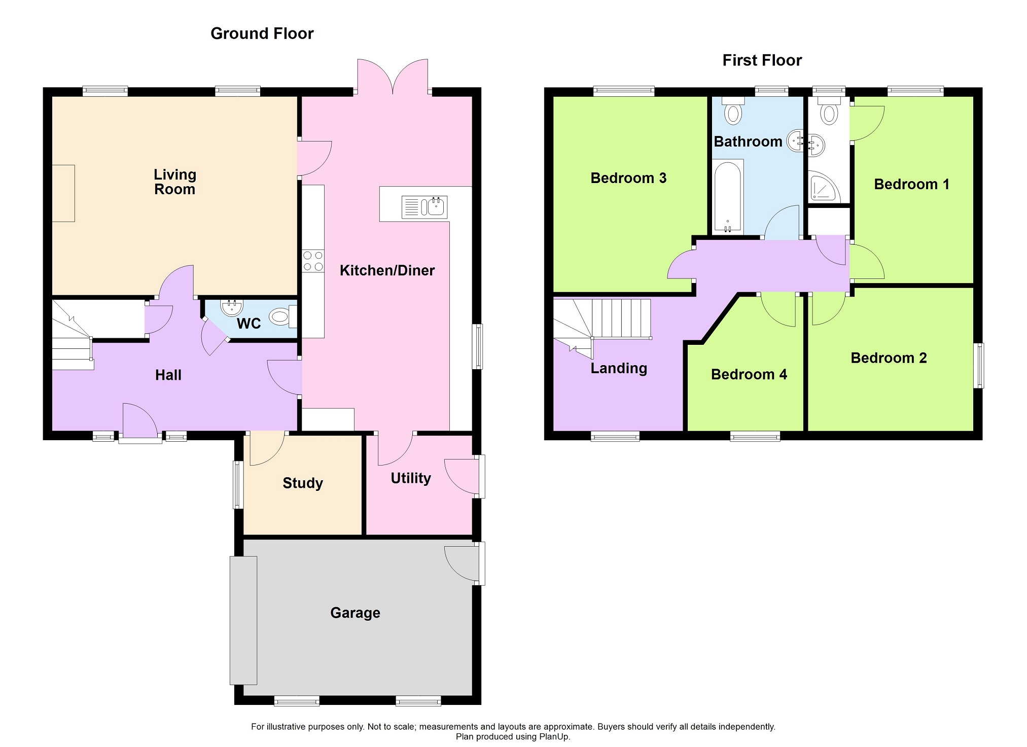 3, Maes Y Cribarth, Abercrave floorplan