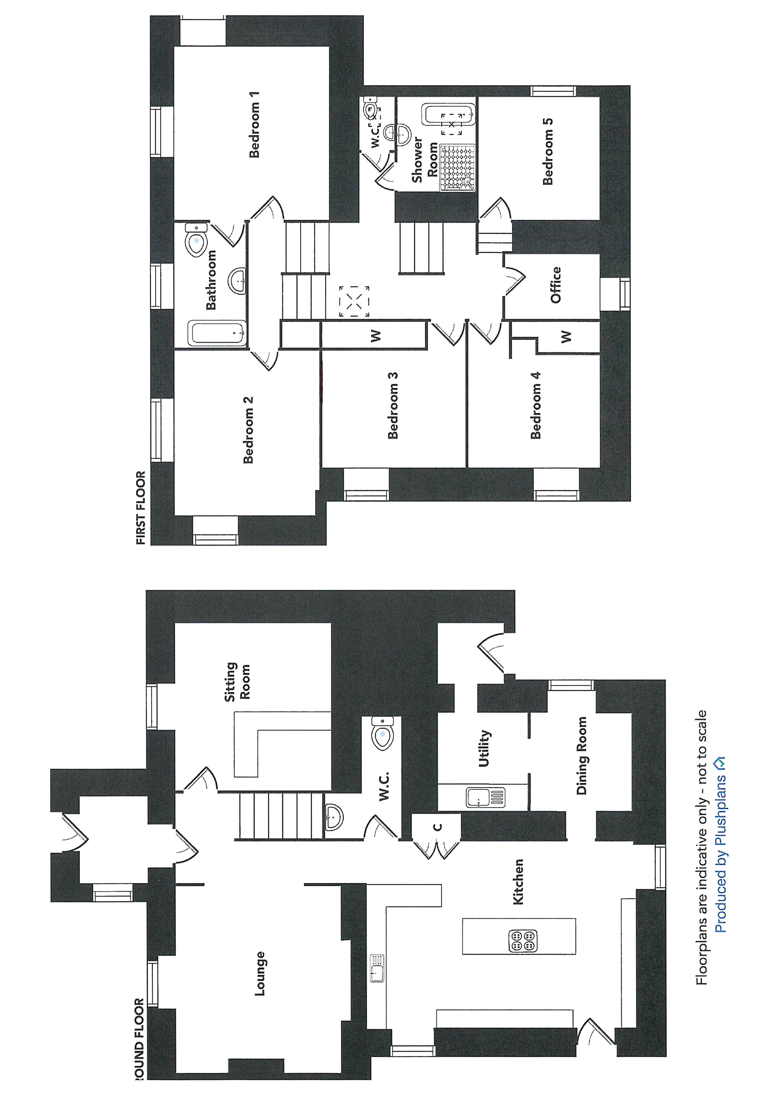 The Manse, Main Street, Barrhill floorplan