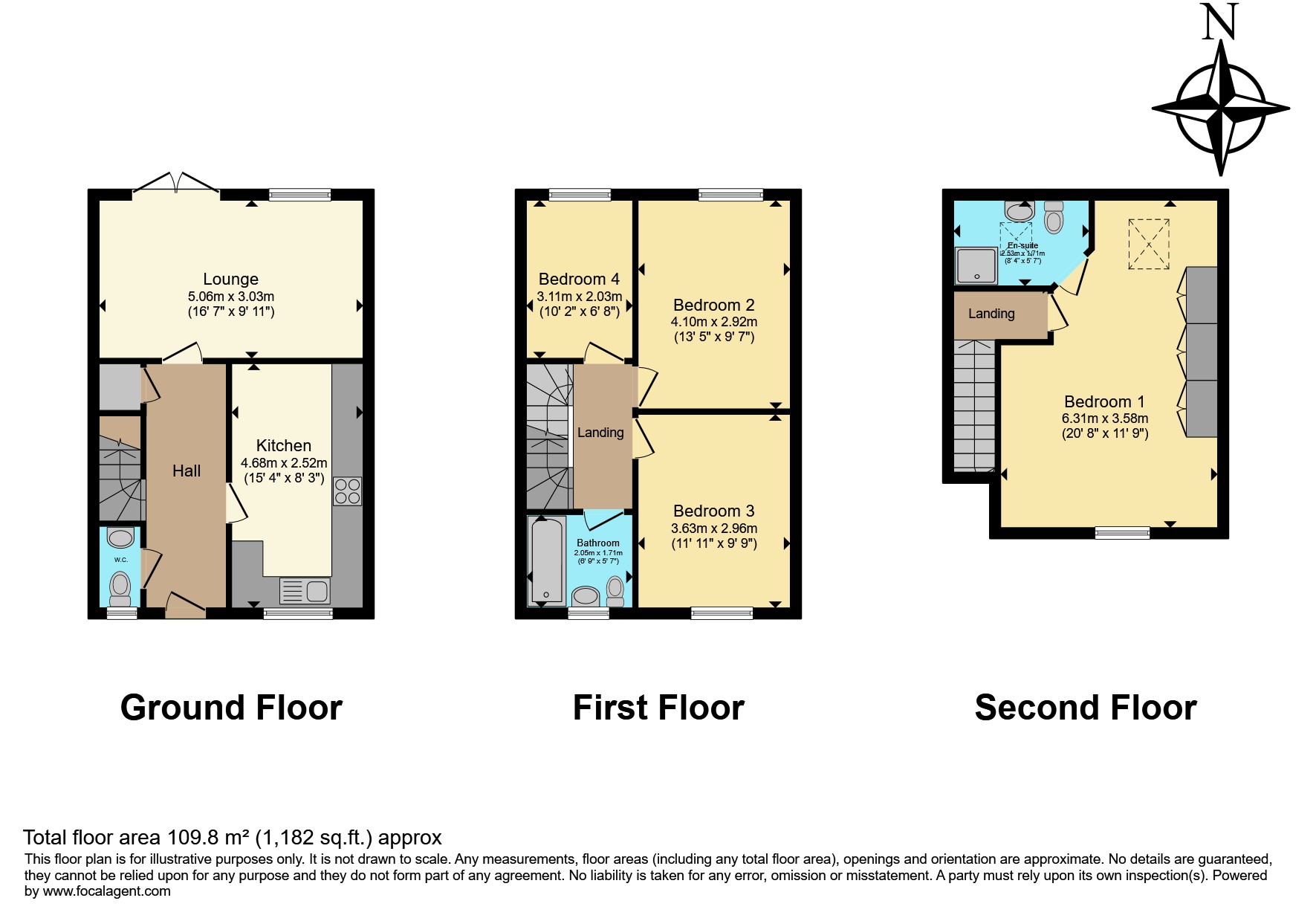 43, Pennington Way, Nottingham floorplan