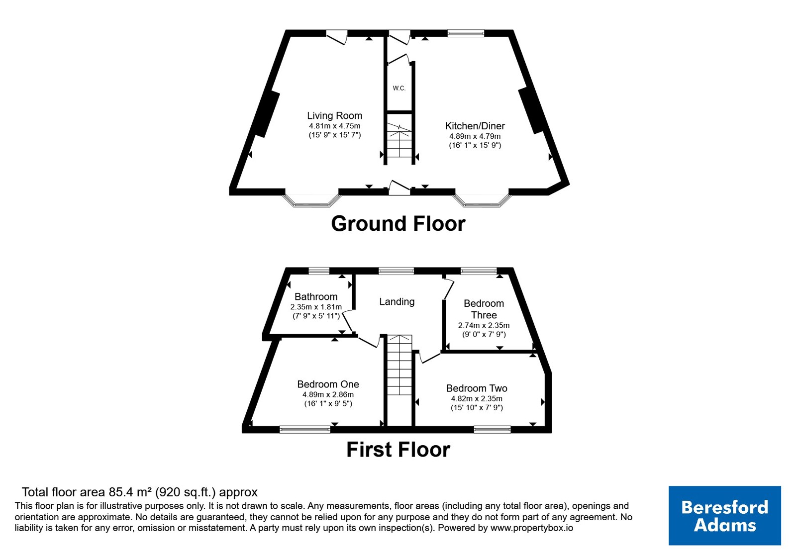 3, Bennions Road, Wrexham floorplan