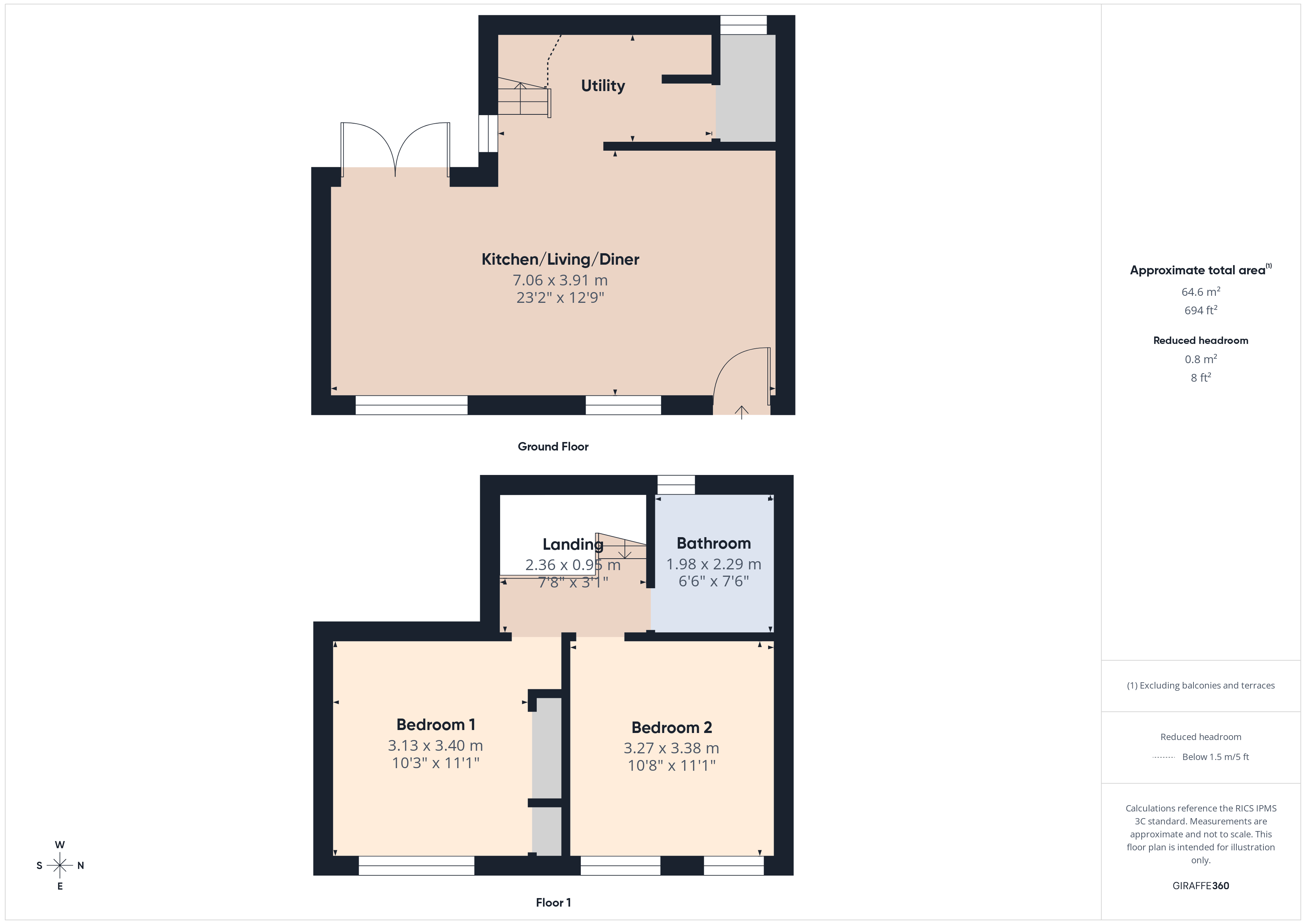 2, Gerald Place, Ashford floorplan