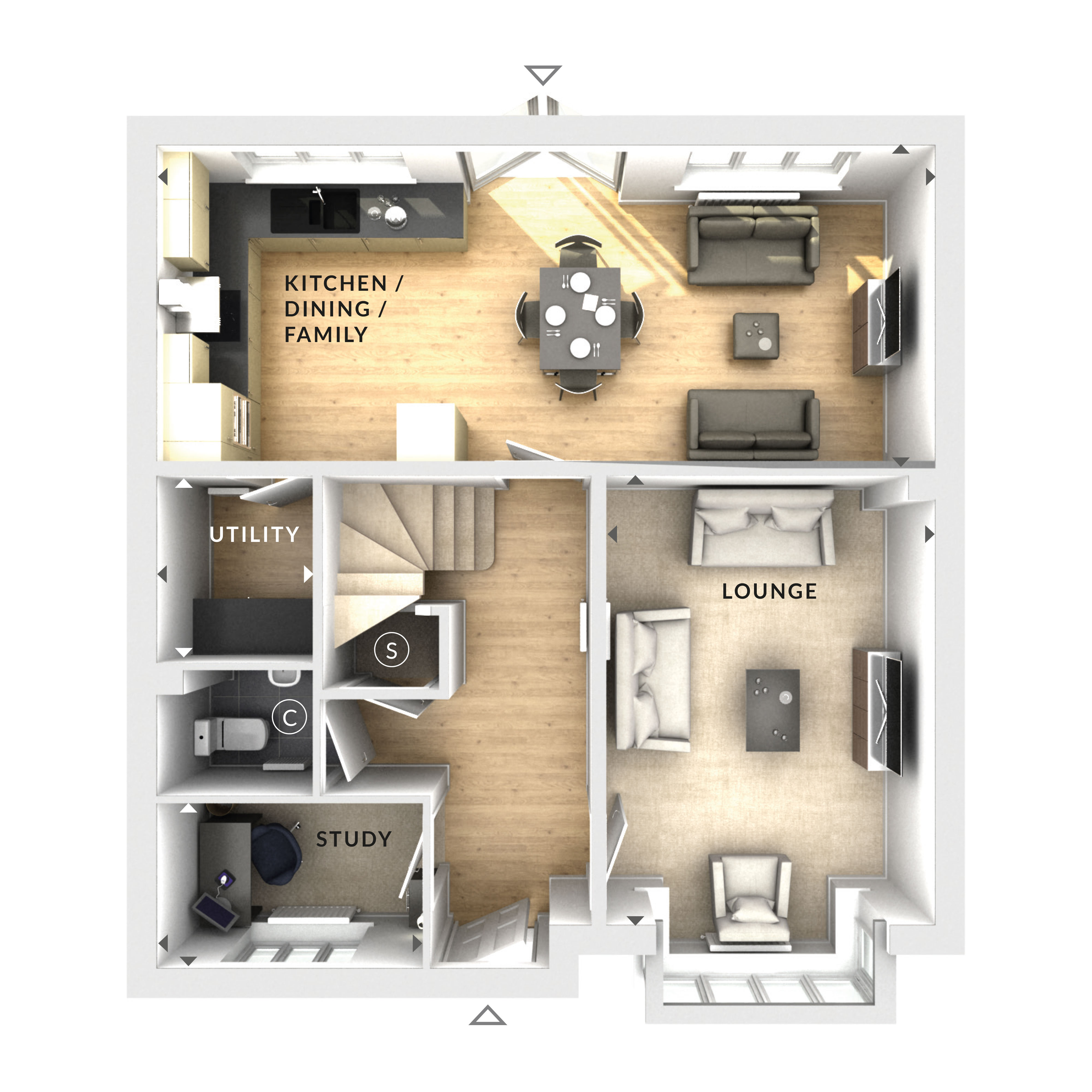 208, Old Holly Lane, Atherstone floorplan