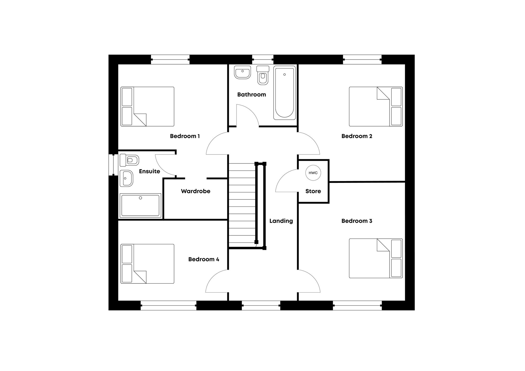 Plot 25, Nightingale, Welbeck Gardens, Chesterfield floorplan