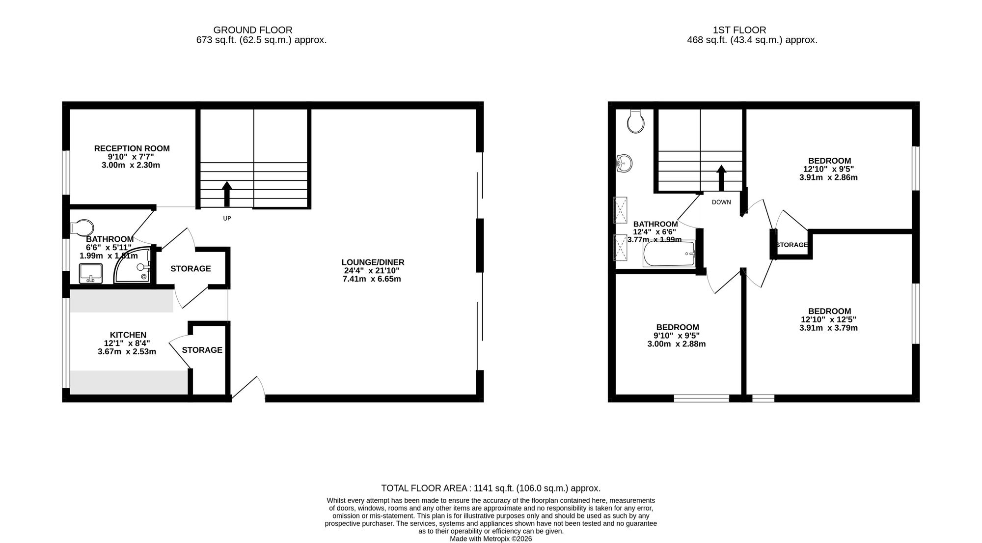26 Larkfield Close, Newport floorplan