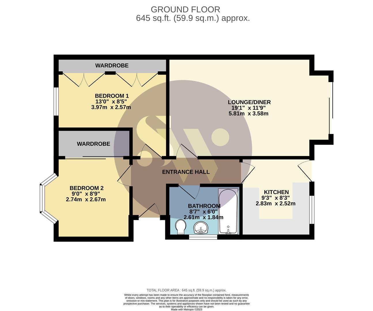 Meadow View, Higham Ferrers, Rushden NN10, 2 bedroom semidetached bungalow for sale 64417088