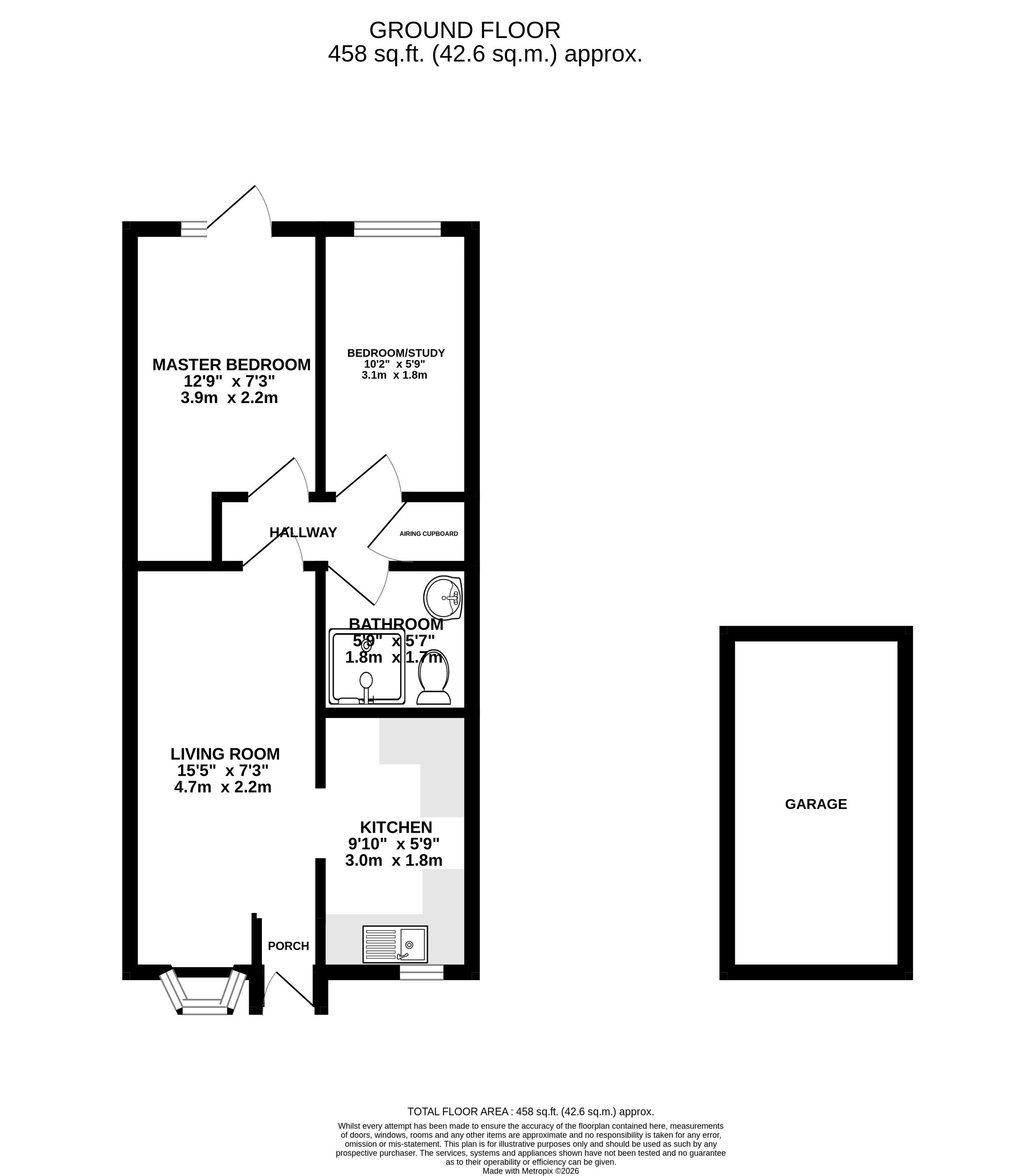 7, Brook View, Totnes floorplan