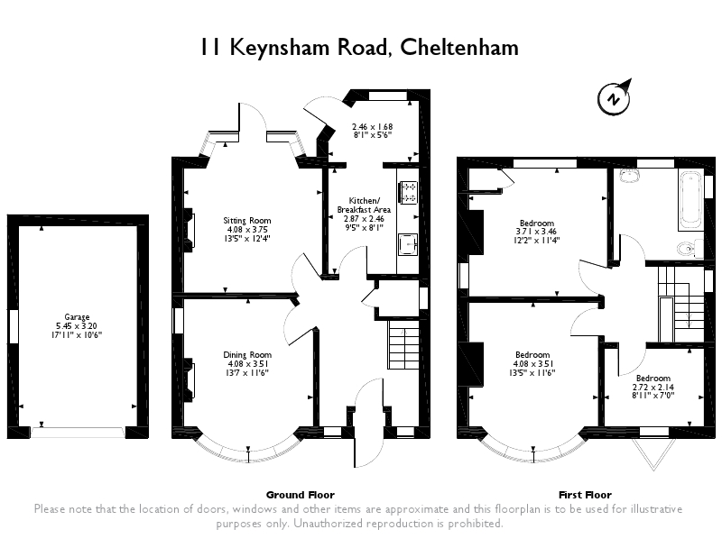 3 Bedrooms Detached house for sale in Keynsham Road, Cheltenham, Gloucestershire GL53