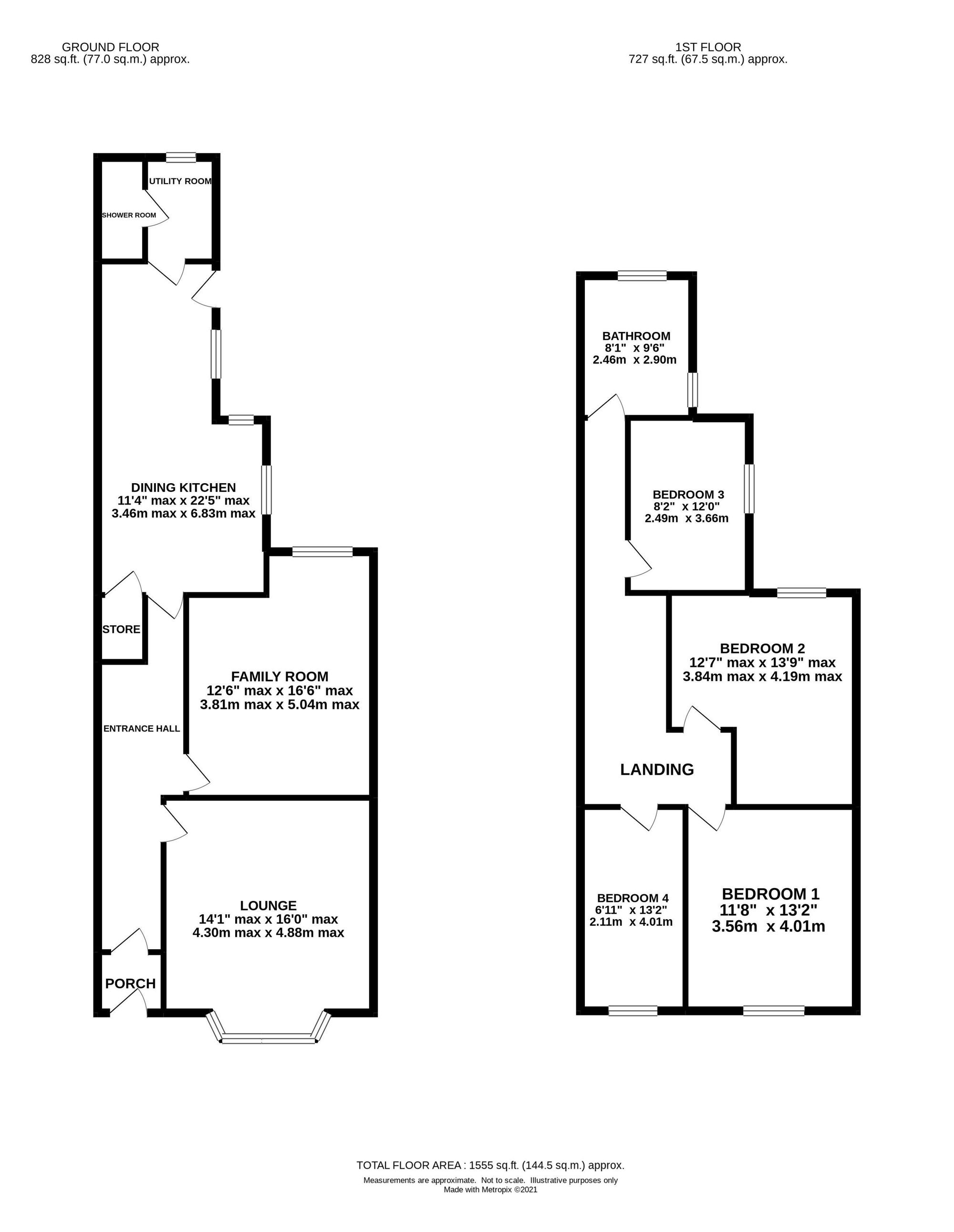 227 Wilderspool Causeway, Warrington floorplan