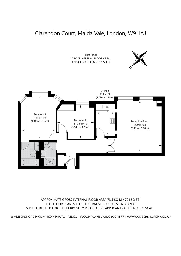 31, Clarendon Court, London floorplan